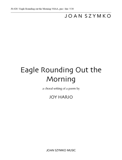 Cover image for Eagle Rounding Out the Morning
