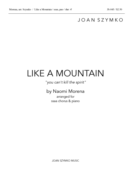 Cover image for Like a Mountain