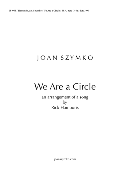 Cover image for We Are a Circle