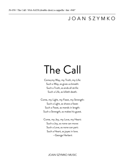 Cover image for Call, The
