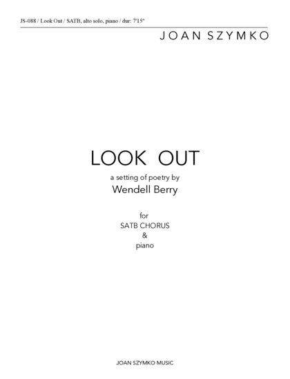 Cover image for Look Out