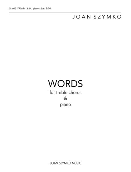 Cover image for Words