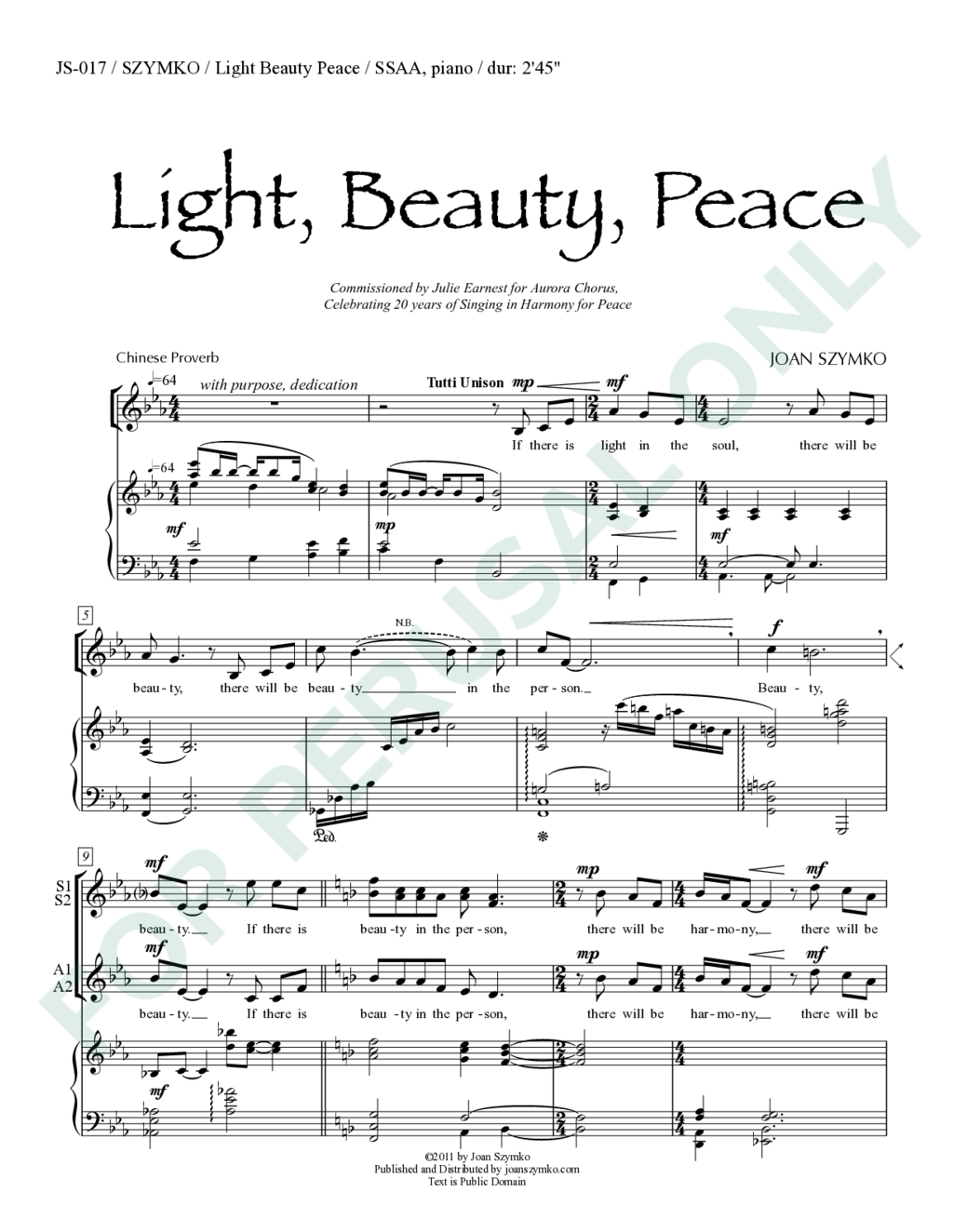 Page 1 of JS-017 score