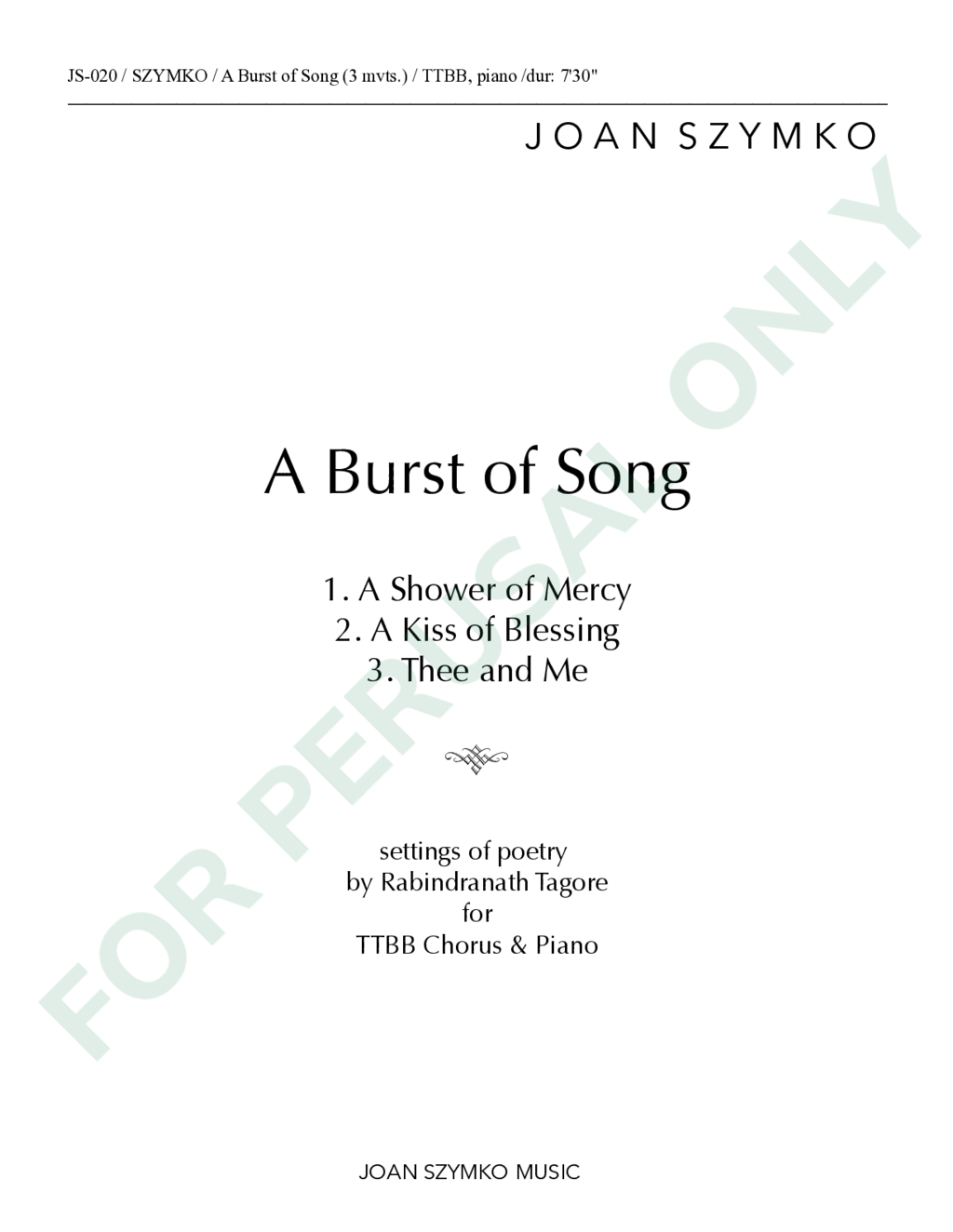 Page 1 of JS-020 score