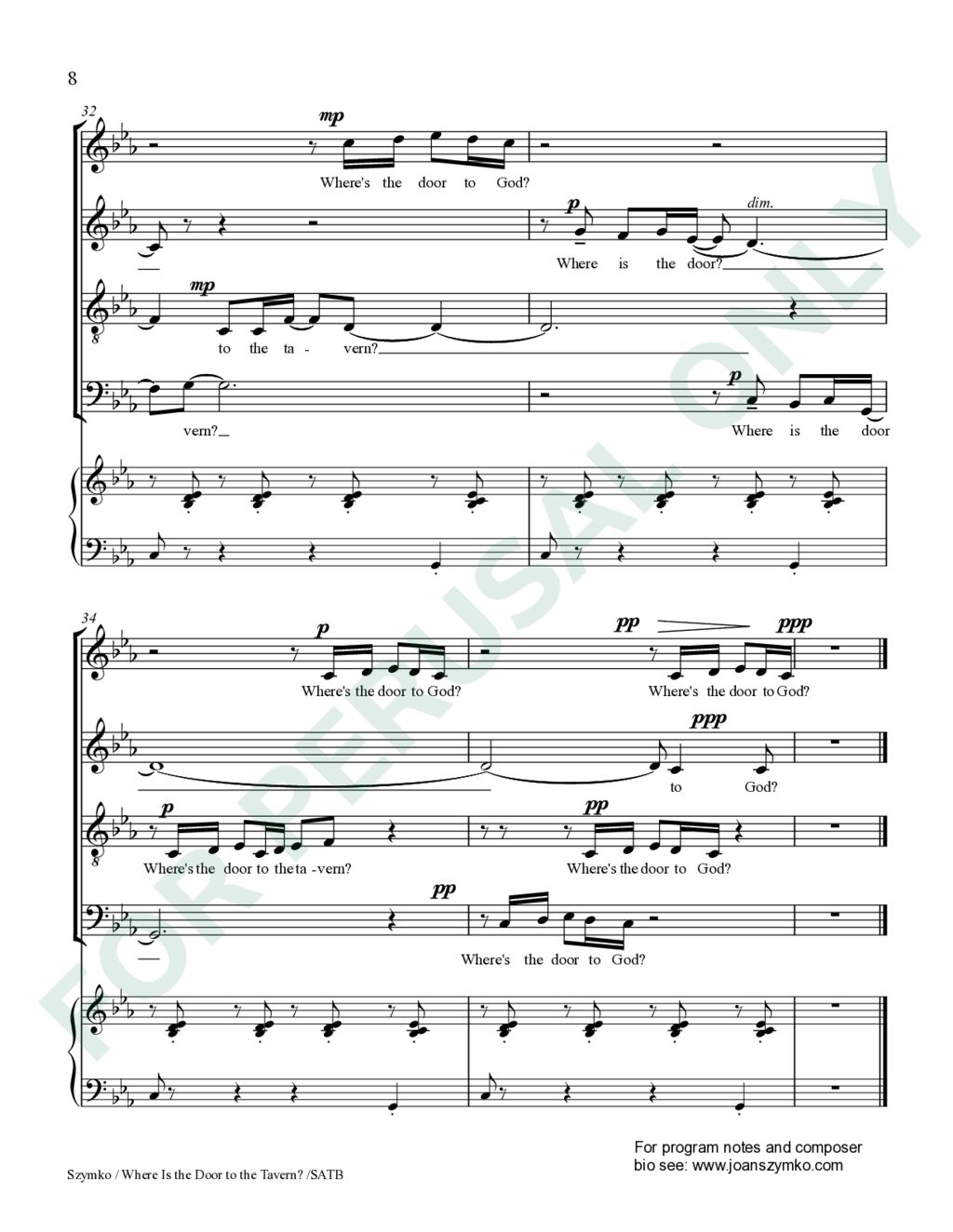 Page 8 of JS-022 score