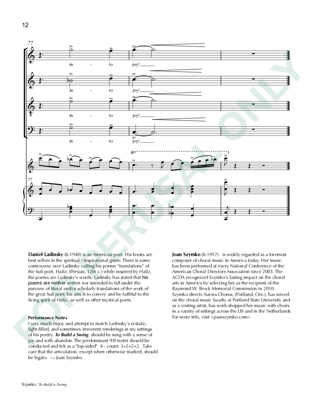 Page 12 of JS-023 score