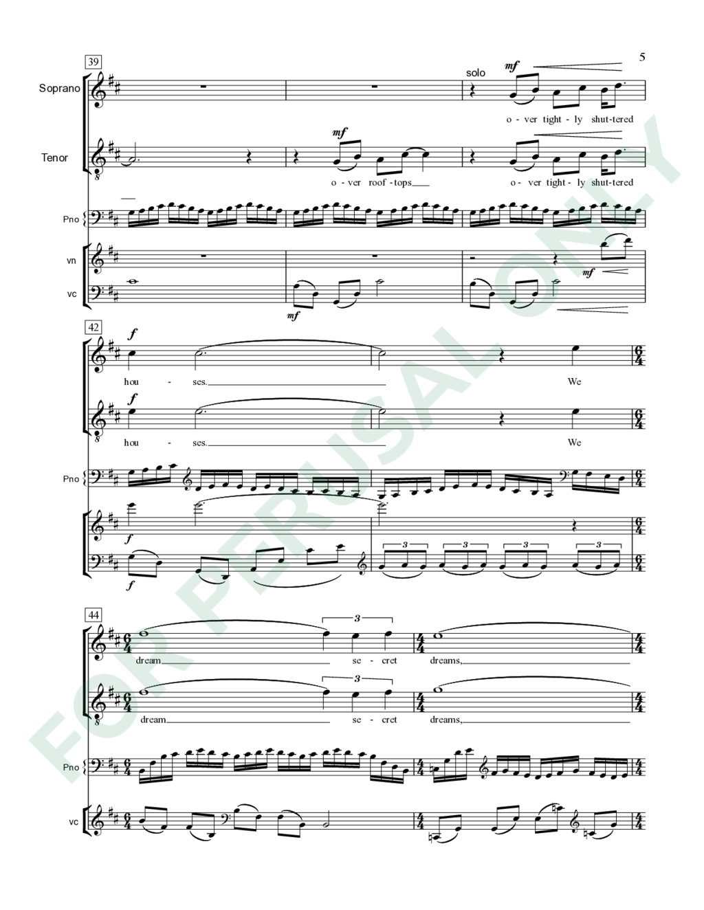 Page 5 of JS-026 score
