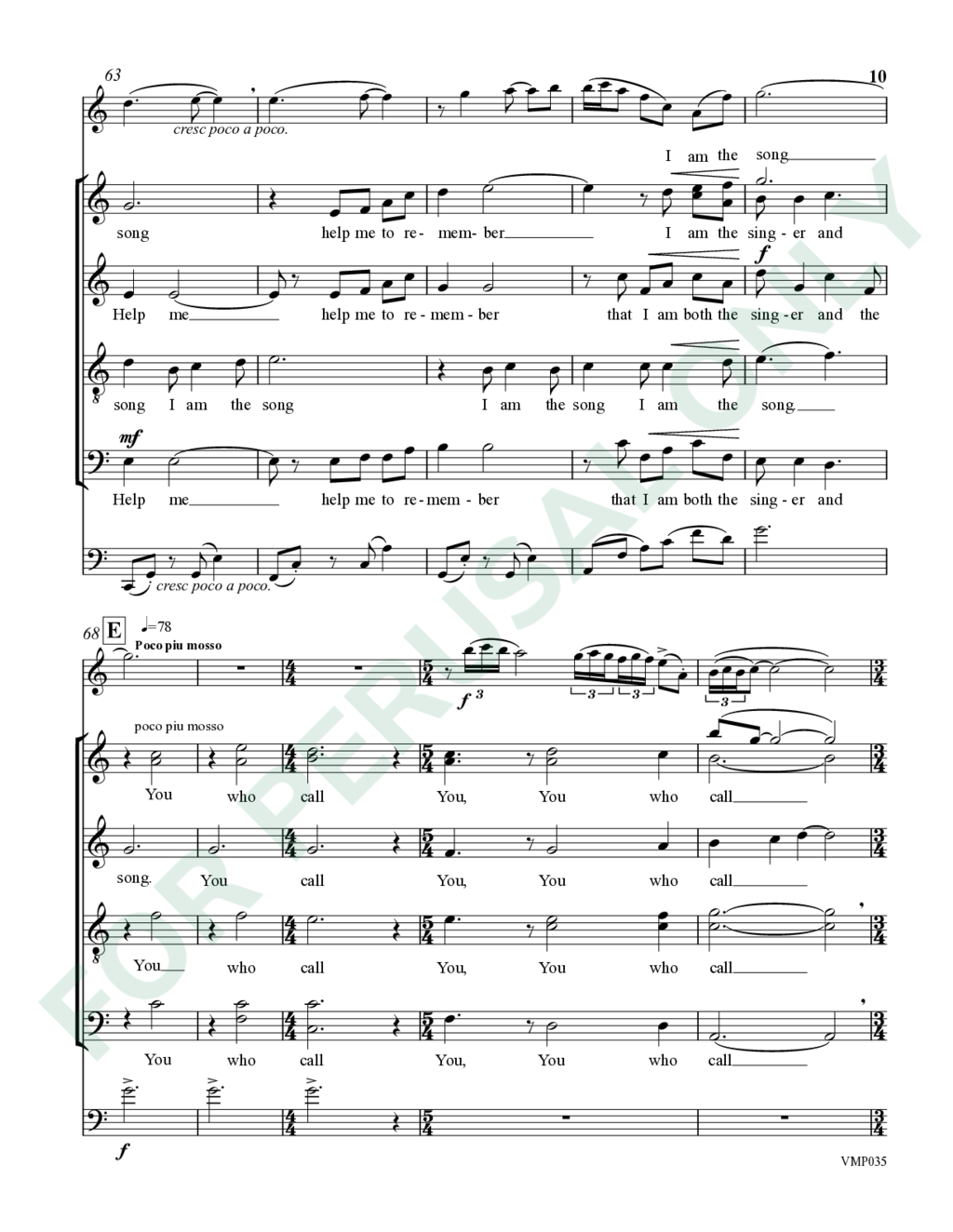 Page 10 of WW1640 score