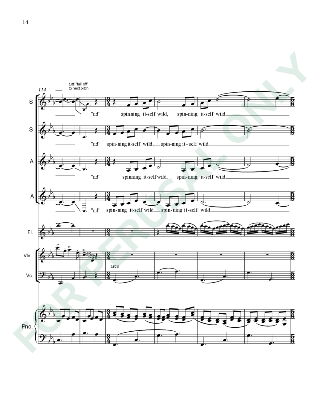 Page 14 of JS-039 score