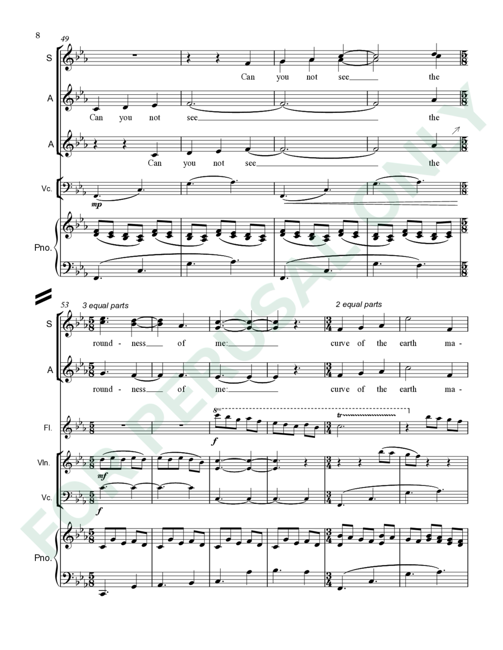 Page 8 of JS-039 score