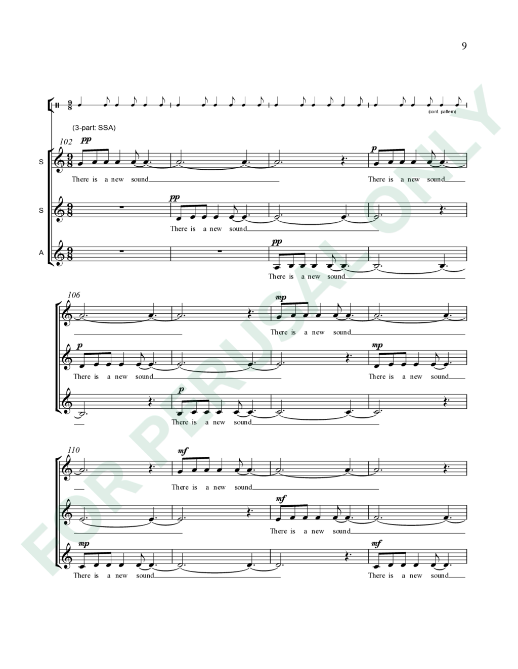 Page 9 of JS-040 score