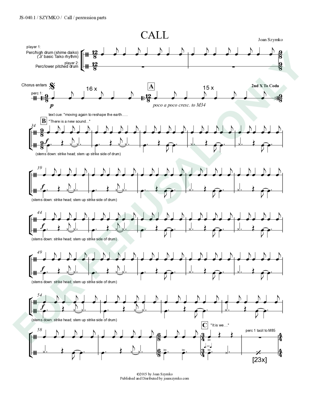 Page 1 of JS-040.1 score