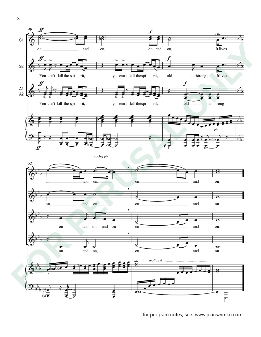 Page 8 of JS-043 score