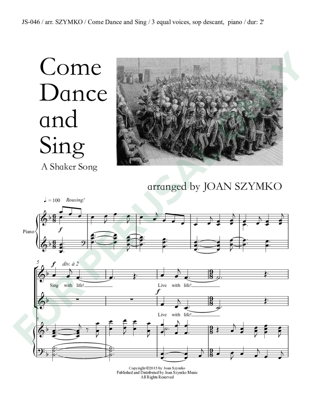 Page 1 of JS-046 score