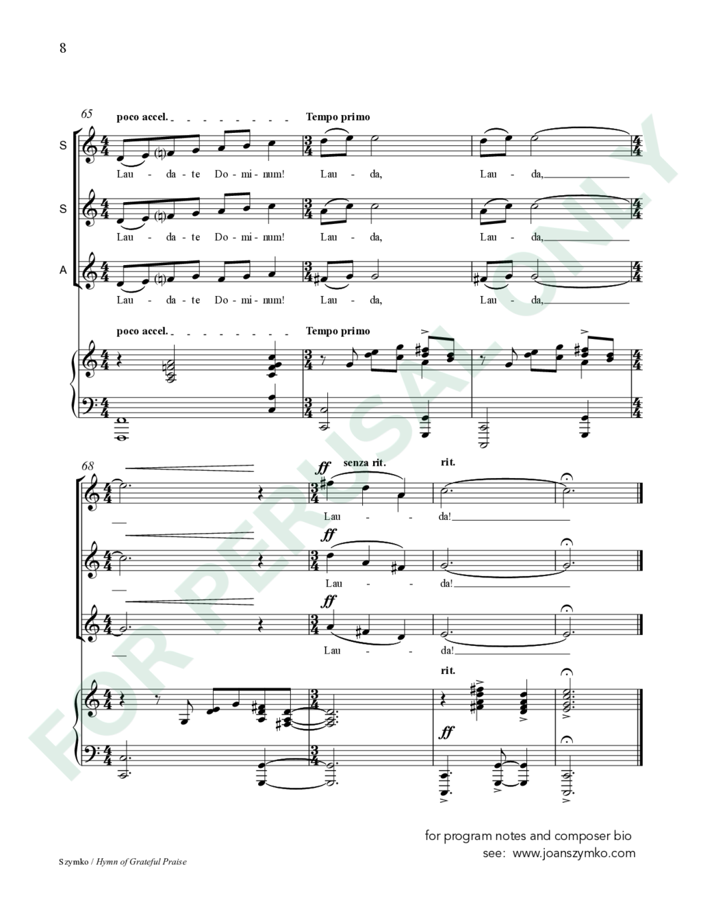 Page 8 of JS-052 score