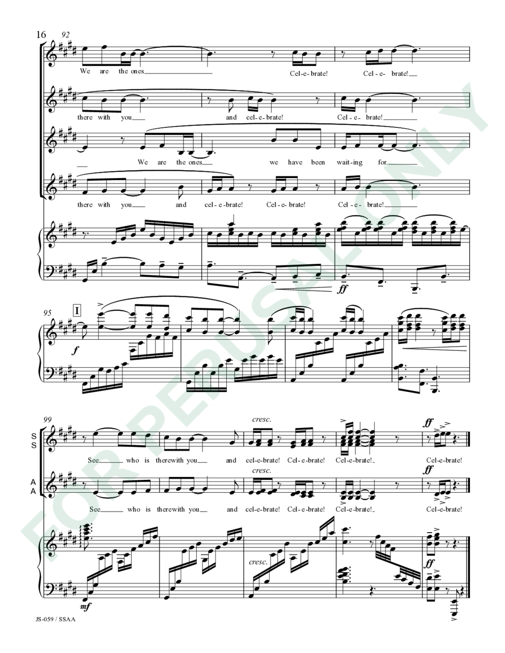 Page 16 of JS-059 score