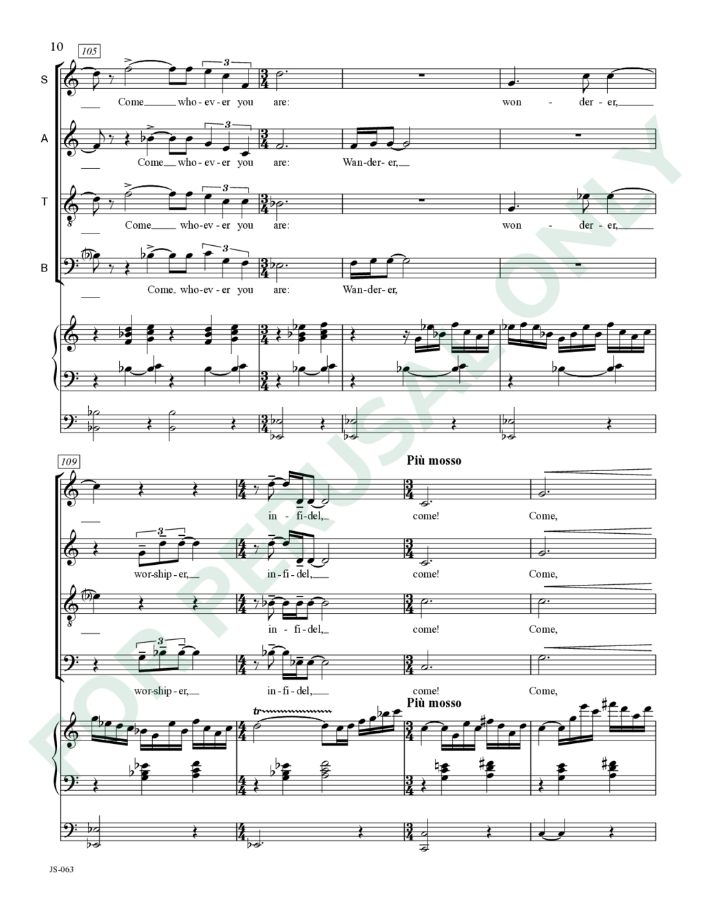 Page 10 of JS-063 score