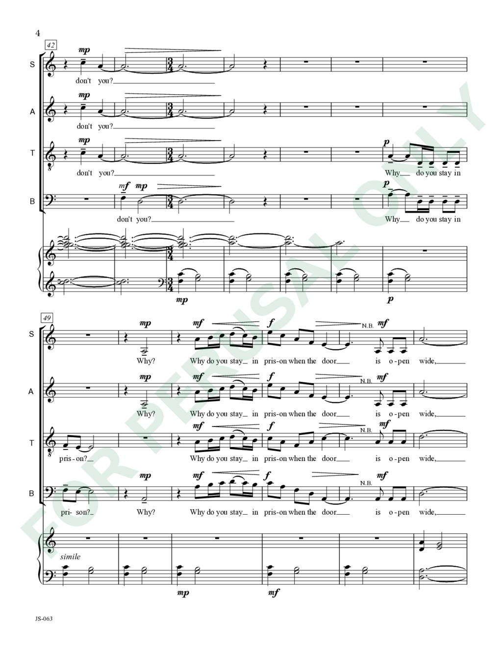Page 4 of JS-063 score