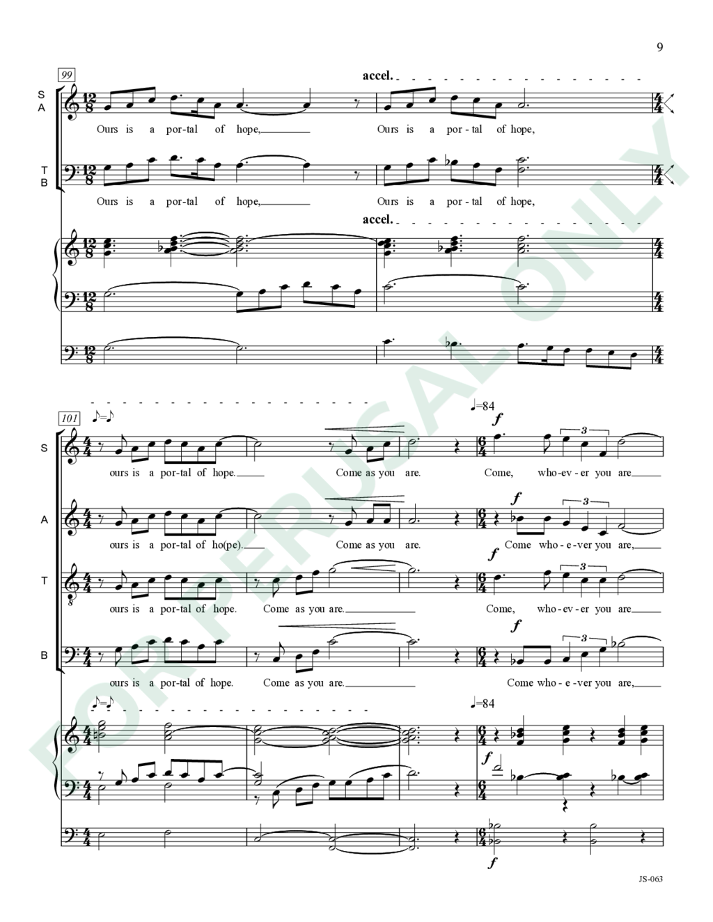 Page 9 of JS-063 score
