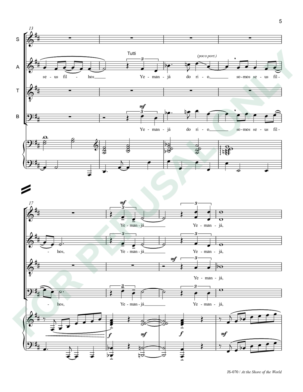 Page 5 of JS-070 score