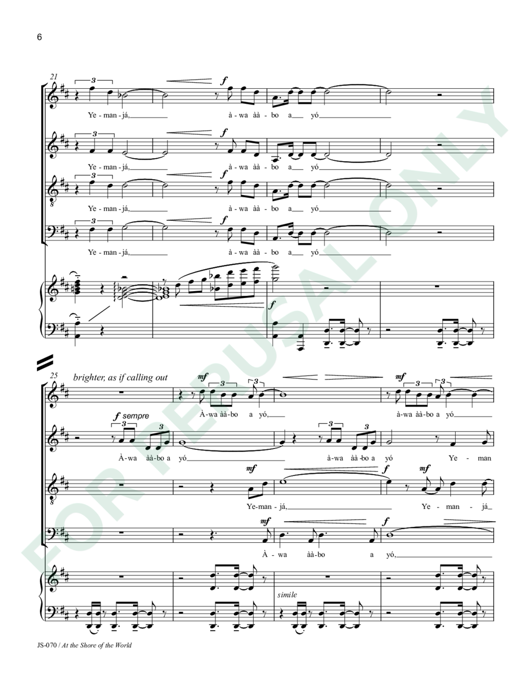 Page 6 of JS-070 score