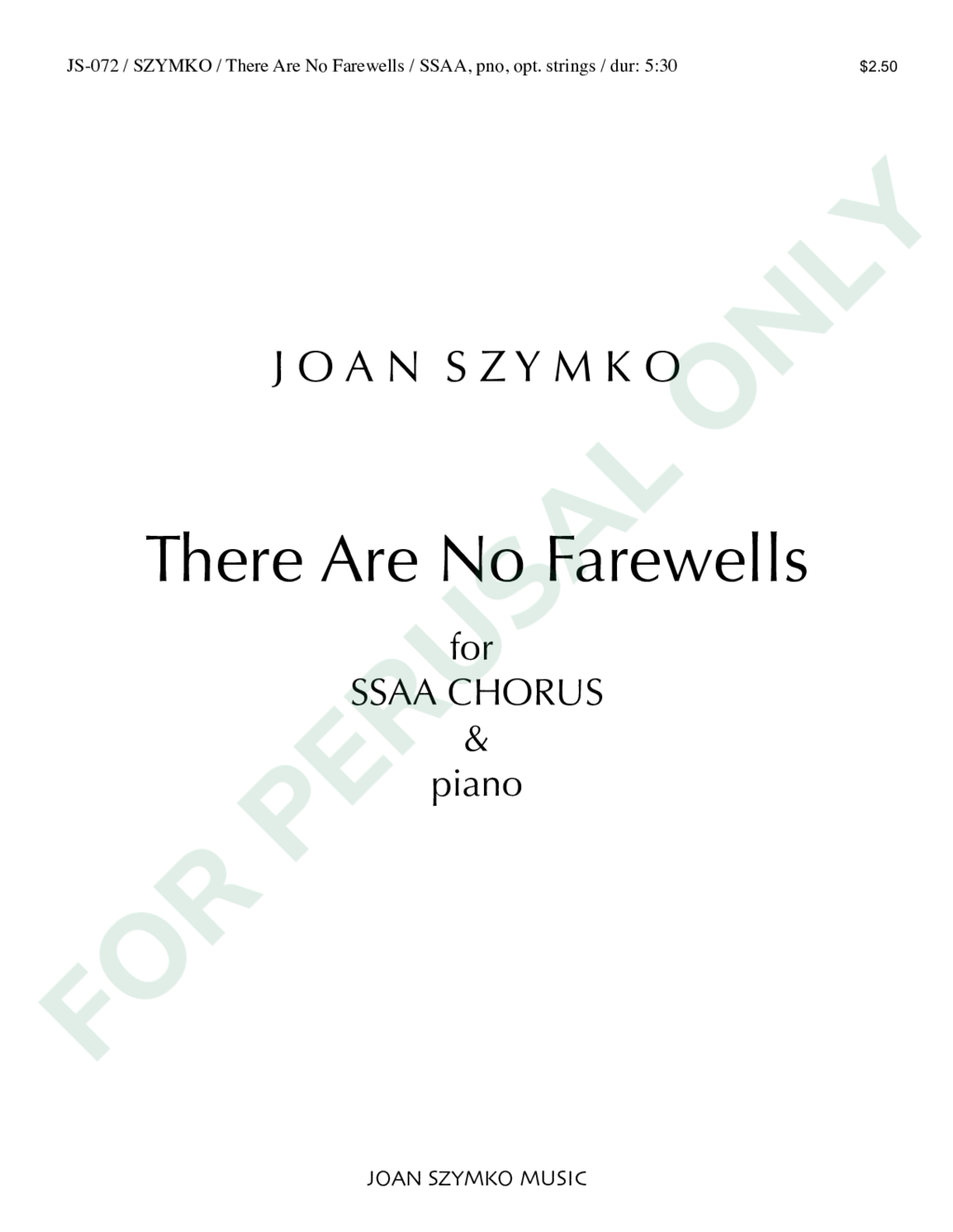 Page 1 of JS-072 score