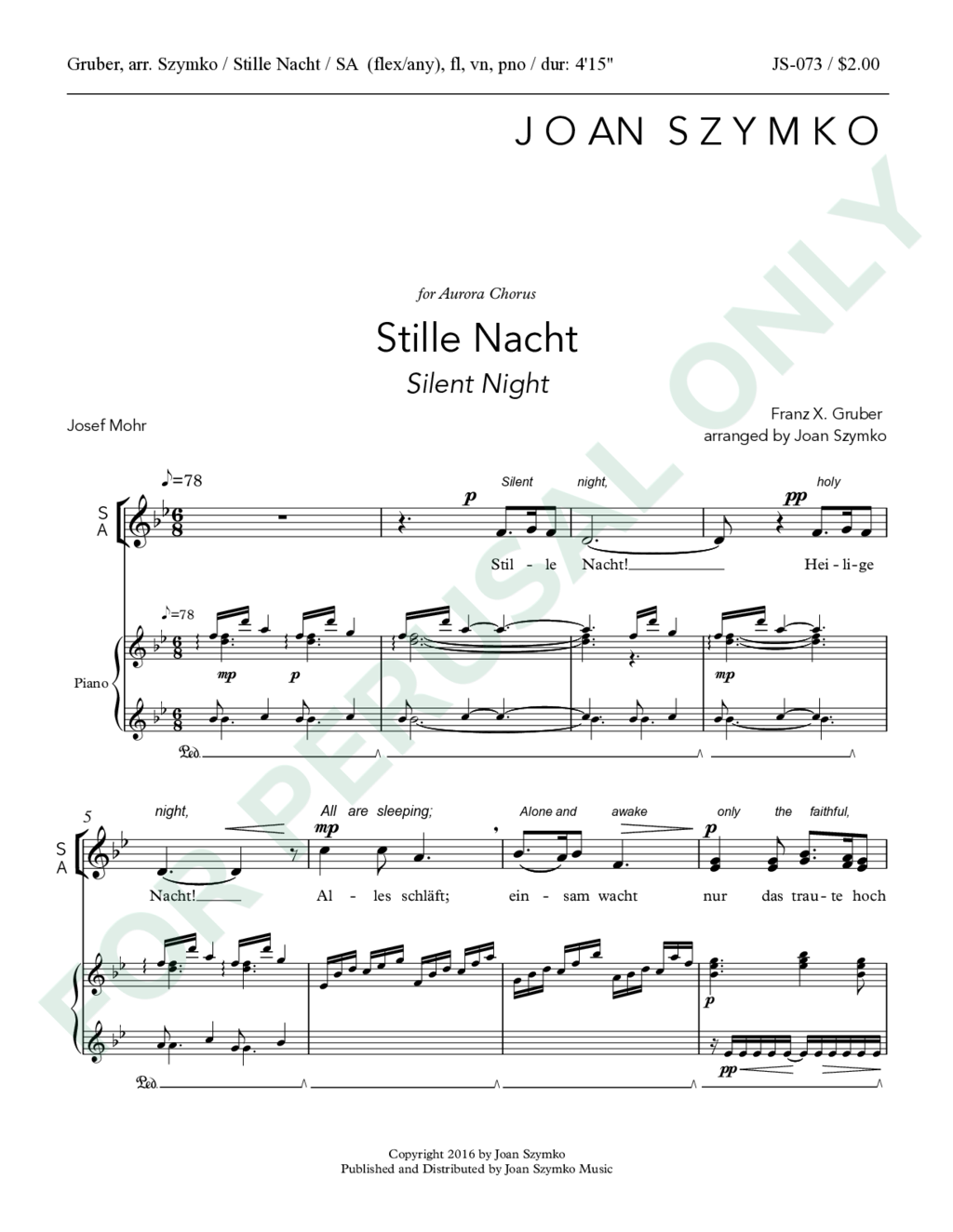 Page 1 of JS-073 score