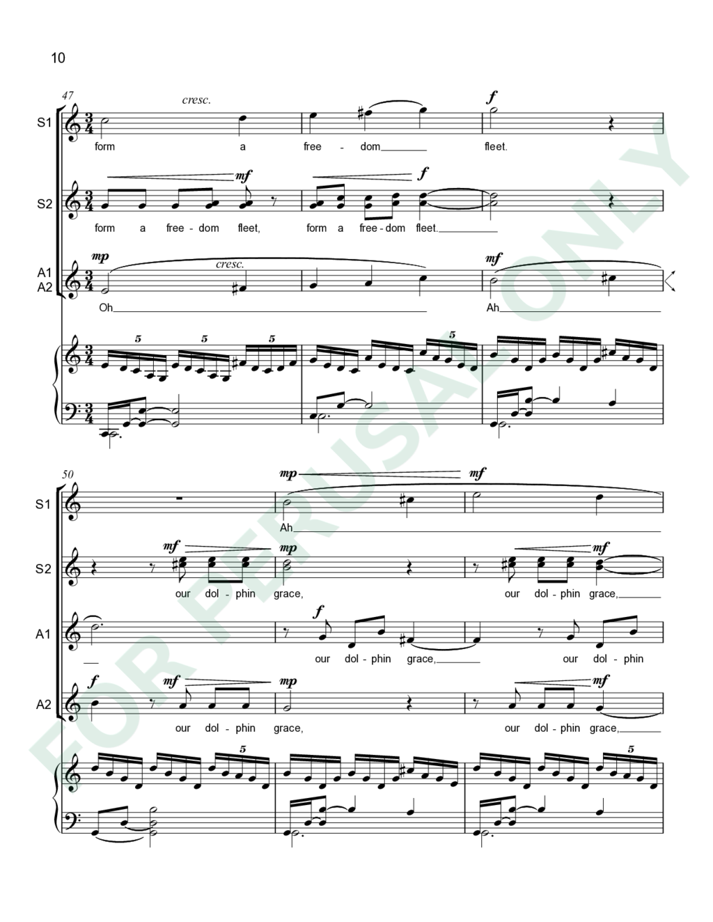 Page 10 of JS-079 score
