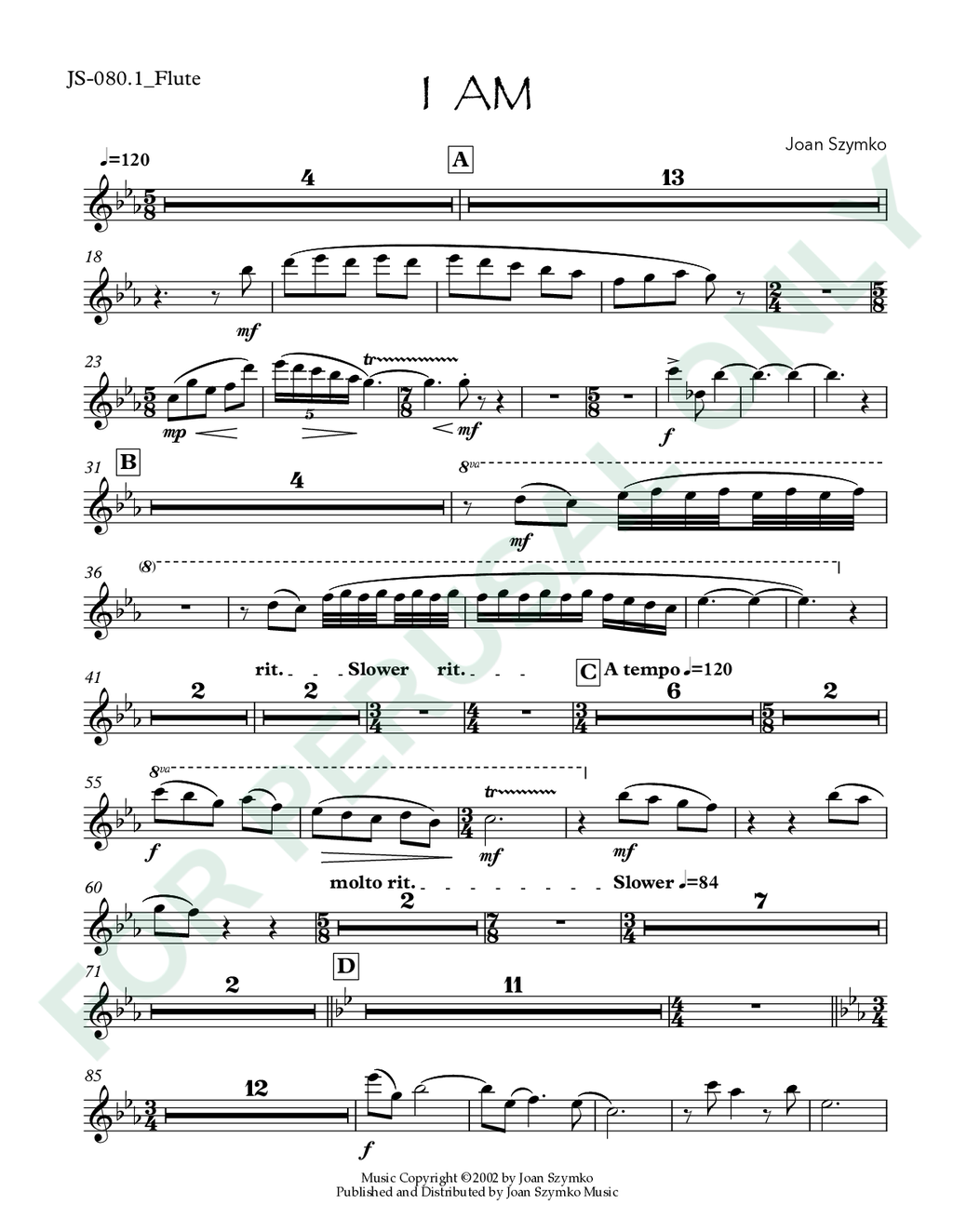 Page 1 of JS-080.1 score