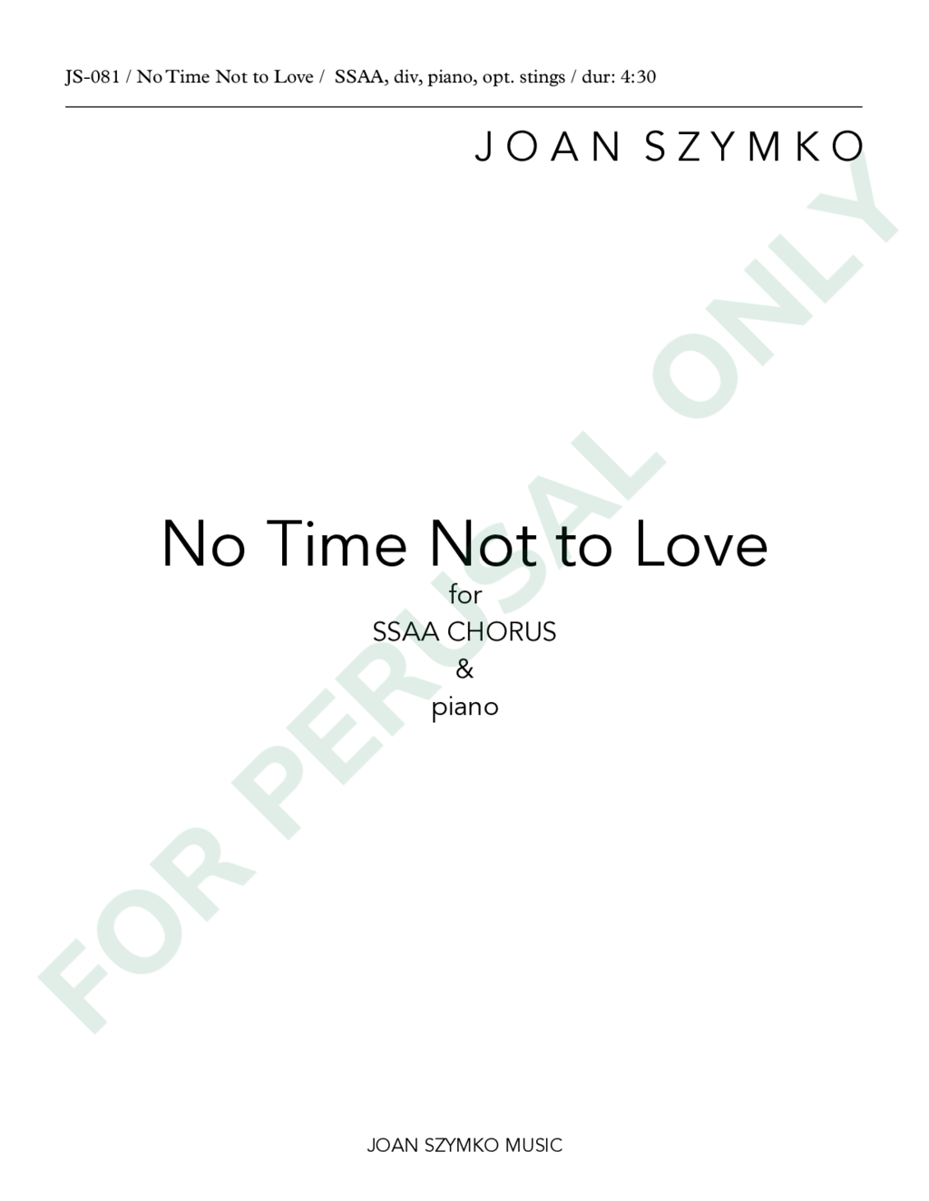Page 1 of JS-081 score