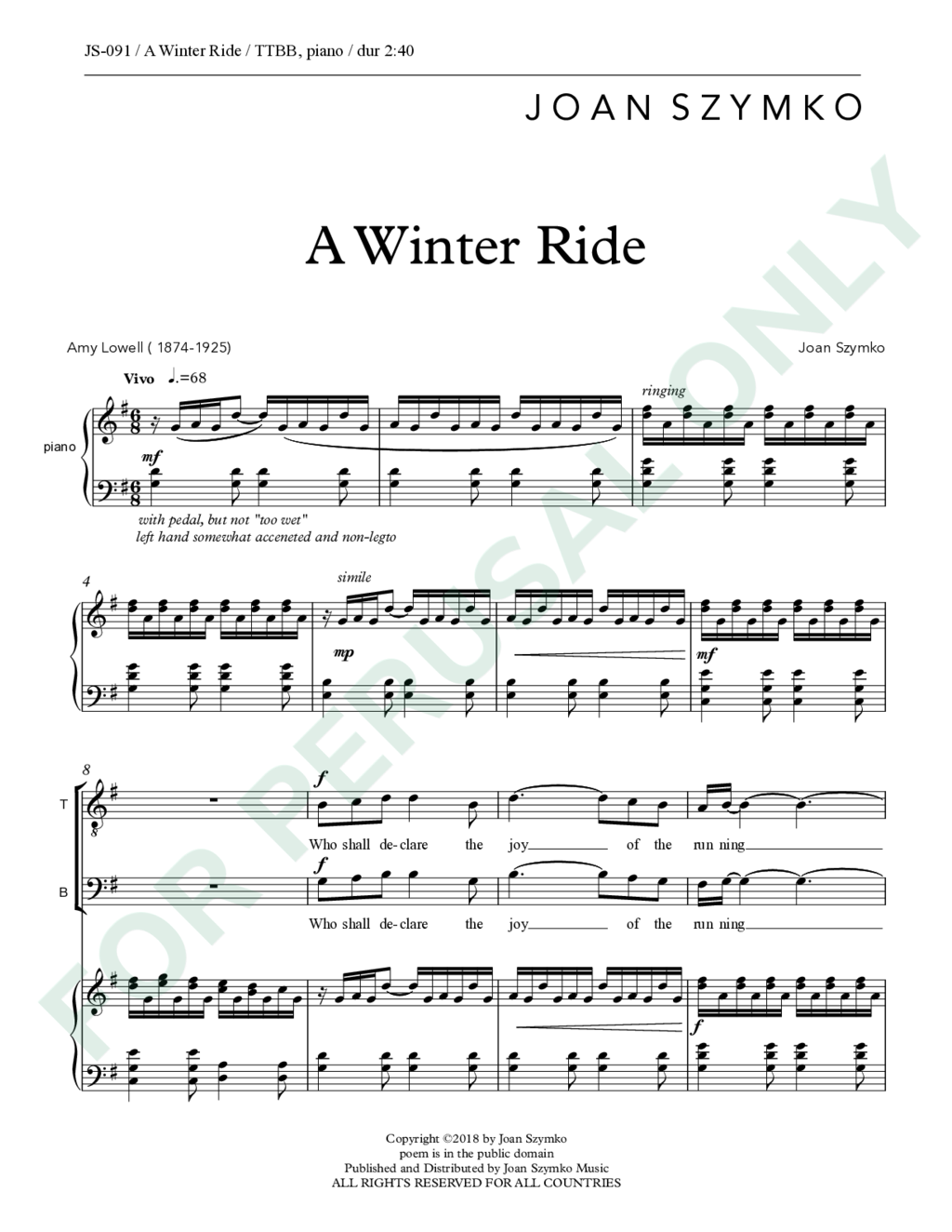 Page 1 of JS-091 score
